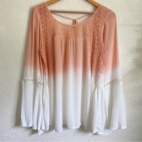 En Créme Tops - En Créme Ombré Boho Blouse